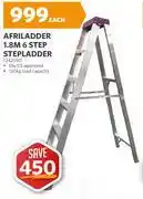 BUCO Afriladder 1.8m 6 Step Stepladder offer