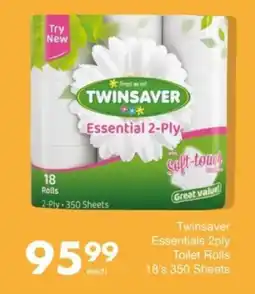 Save Hyper Twinsaver Essentials 2ply Toilet Rolls offer