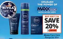 Checkers Nivea Face Care Range for Men offer