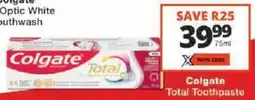 Checkers Colgate Total Toothpaste offer