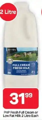 Pick n Pay Hypermarket PnP Fresh Full Cream or Low Fat Milk offer