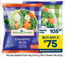 Pick n Pay Hypermarket Natures Garden Frozen Veg Country Mix or Garden Mix offer