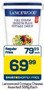 Pick n Pay Hypermarket Lancewood Cottage Cheese Assorted offer