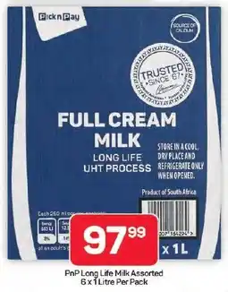 Pick n Pay Hypermarket PnP Long Life Milk Assorted offer
