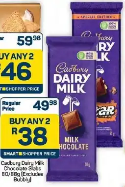 Pick n Pay Hypermarket Cadbury Dairy Milk Chocolate Slabs offer