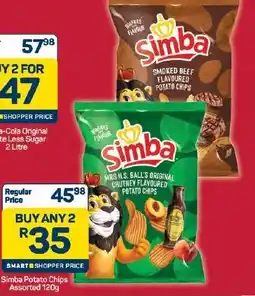 Pick n Pay Hypermarket Simba Potato Chips Assorted offer