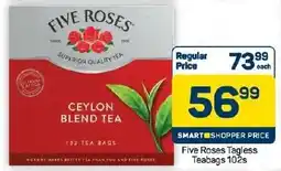 Pick n Pay Hypermarket Five Roses Tagless Teabags offer