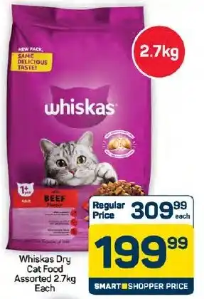 Pick n Pay Hypermarket Whiskas Dry Cat Food Assorted offer