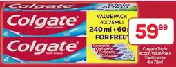 Pick n Pay Hypermarket Colgate Triple Action Value Pack Toothpaste offer