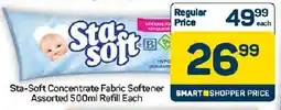 Pick n Pay Hypermarket Sta-Soft Concentrate Fabric Softener Assorted Refill offer