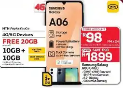Pick n Pay Hypermarket Samsung Galaxy A06 64GB offer