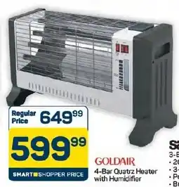 Pick n Pay Hypermarket Goldair 4-Bar Quatrz Heater with Humidifier offer