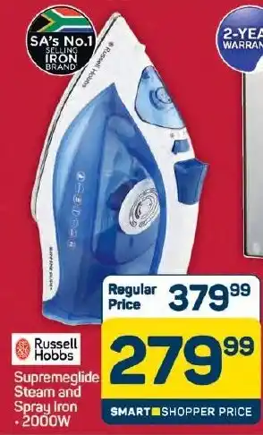 Pick n Pay Hypermarket Russell Hobbs Supremeglide Steam and Spray Iron offer