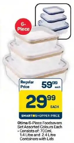 Pick n Pay Hypermarket Otima Foodsavers Set Assorted Colours offer