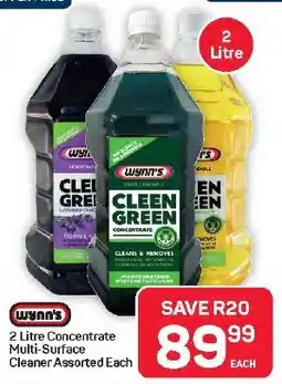 Pick n Pay Hypermarket Wynn's Concentrate Multi-Surface Cleaner Assorted offer