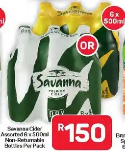 Pick n Pay Hypermarket Savanna Cider Assorted Non-Retumable Bottles offer