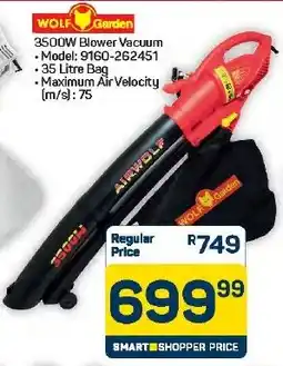 Pick n Pay Hypermarket Wolf Garden 3500W Blower Vacuum offer