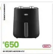 Fair Price Defy 4.7Ltr Air Fryer 40-1211 offer