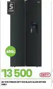 Fair Price Defy 496Ltr SxS Black Glass Fridge DFF456 20-576 offer