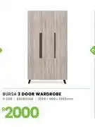 Fair Price Bursa Bedroom 3 Door Wardrobe 1050 x 460 x 1905mm 1-258 offer
