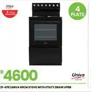 Fair Price Univa 60cm Stove With Utility Draw U116B offer