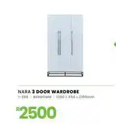 Fair Price Nara Bedroom 3 Door Wardrobe 1200 x 450 x 2100mm 1-285 offer