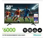 Fair Price Hisense 58 UHD 4K Smart Television 23-759 offer