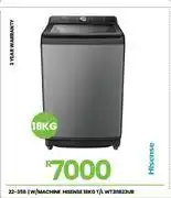 Fair Price Hisense 18Kg T/L W/Machine WT3I1823UB 22-356 offer