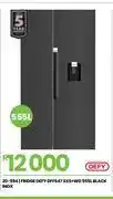 Fair Price Defy 555Ltr Black Inox SxS + WD Fridge 20-594 offer