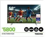 Fair Price Toshiba 58 QLED 4K Smart TV 23-834 offer