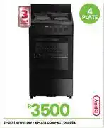 Fair Price Defy 4 Plate Compact Stove DSS554 21-017 offer