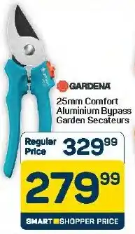 Pick n Pay Hypermarket Gardena Comfort Aluminium Bypass Garden Secateurs offer
