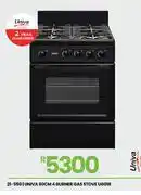 Fair Price Univa 60cm 4 Burner Gas Stove UG016 21-550 offer