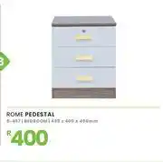 Fair Price Rome Bedroom Pedestal 495 x 400 x 450mm 8-497 offer