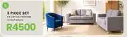 Fair Price Lola Collection 3 Piece Set (2 x 2 Div Lola Couches + 1 x Tulip Couch) offer