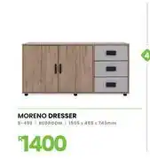 Fair Price Moreno Bedroom Dresser 1508 x 455 x 743mm 8-495 offer