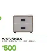 Fair Price Moreno Bedroom Pedestal 605 x 540 x 452mm 8-496 offer
