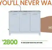 Fair Price Base Steel K/Unit With Sink 10-208 offer
