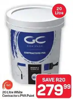 Pick n Pay Hypermarket GC White Contractors PVA Paint offer