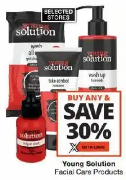 Checkers Young Solution Facial Care Products offer