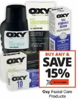 Checkers Oxy Facial Care Products offer