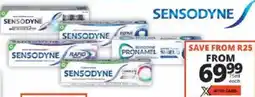 Checkers Sensodyne Rapid Relief/ Protect, Repair/ Sensitive, Pronamel Toothpaste offer