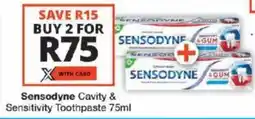 Checkers Sensodyne Cavity & Sensitivity Toothpaste offer