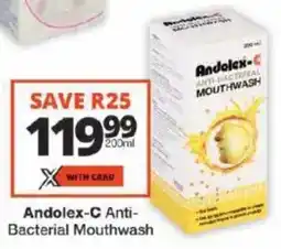 Checkers Andolex-C Anti-Bacterial Mouthwash offer