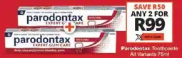 Checkers Parodontax Toothpaste All Variants offer