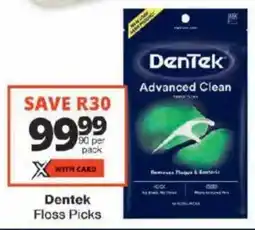 Checkers Dentek Floss Picks offer
