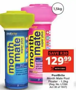 Checkers PoolBrite Month Mate Pool Floater offer