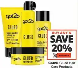 Checkers Got2B Glued Hair Care Products offer