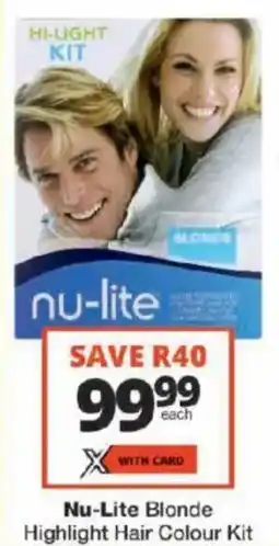 Checkers Nu-Lite Blonde Highlight Hair Colour Kit offer