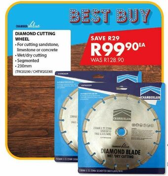 Diamond cutting wheel